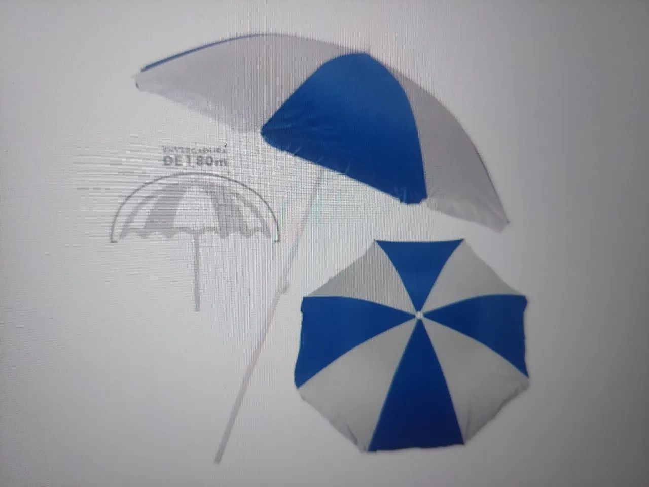 Cadeira de praia e guarda-sol para relaxar no verão! - Foto 4