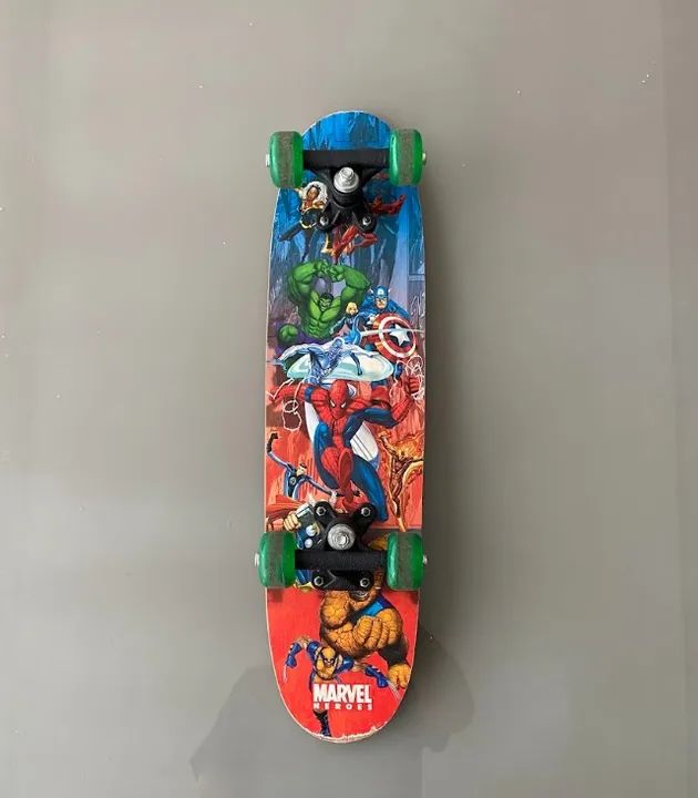 Skate Infantil Marvel Heroes + Capa - Foto 4