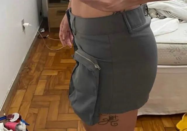 Saia curta cargo stilosa TAM 42 - Foto 4