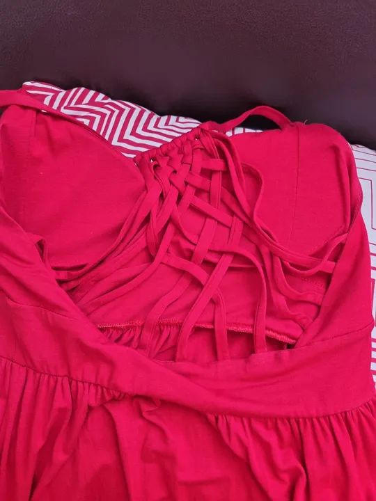 vestido alfaiataria novo longo, detalhes nas costas, p - Foto 4