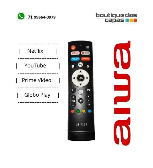 Controle universal para tv smart AIWA le-7369