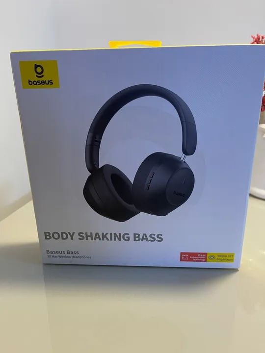 Fone de Ouvido Baseus Bass 30 Max- Novo