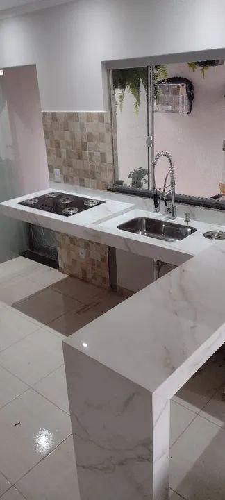 Cozinha de porcelanato esculpido  - Foto 2