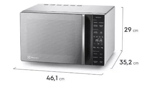 Micro-ondas Electrolux 23L cor Inox Efficient com Descongelamento Assistido ME23S 127v - Foto 2