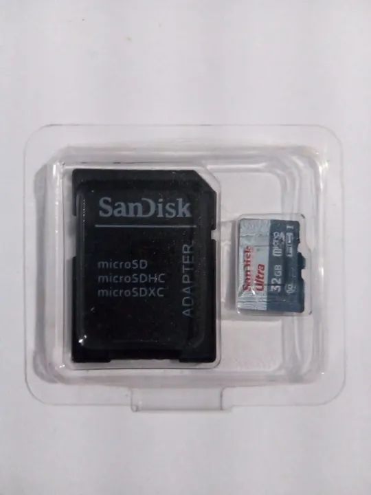Cartão de memoria Sandisk Ultra 32gigas original usado