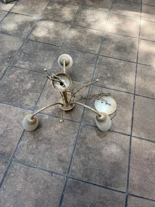 Lustre pendente antigo - Foto 4