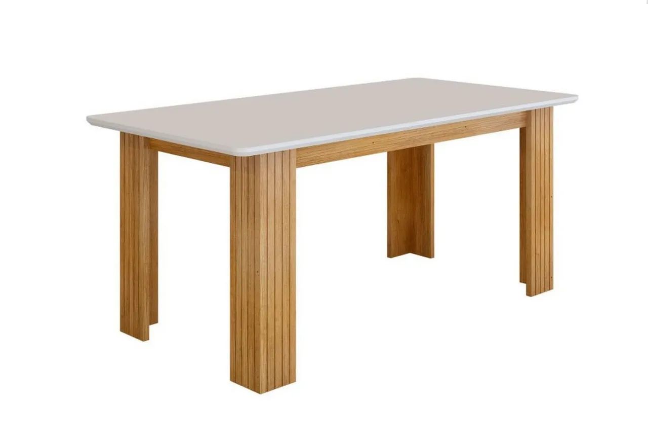 Mesa de Jantar Base Ripado 6 Cadeiras Luana t543 - Foto 2