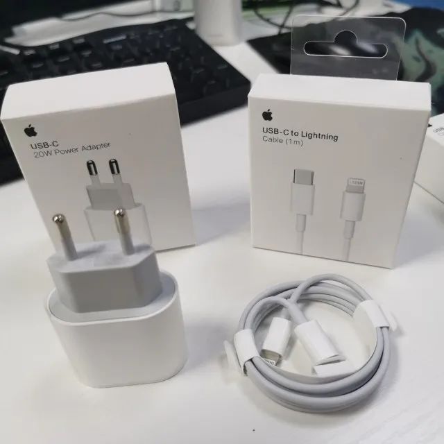 Carregador iPhone Turbo 20W Apple Usb-C Lightning (Original) - Foto 3