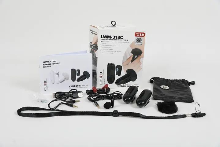 Microfone Lapela Sem Fio Lensgo LWM 318C Wireless - Foto 5