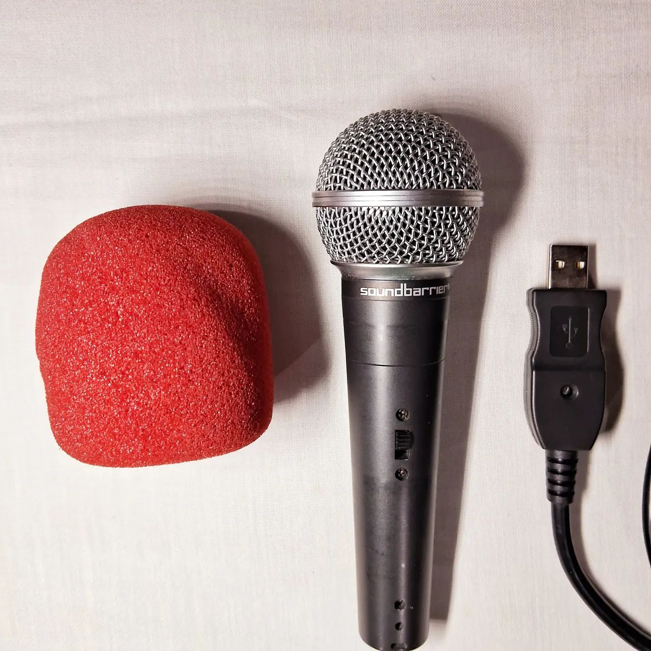 Microfone profissional + cabo USB + protetor - Foto 2