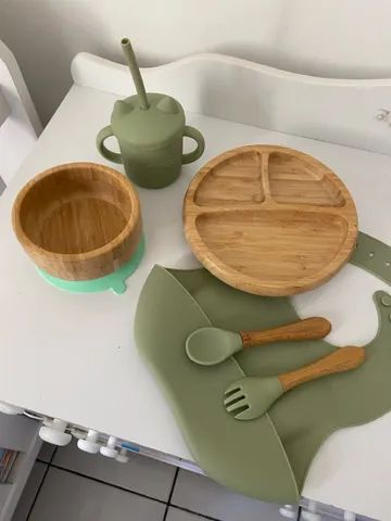 Kit de Introdução Alimentar de Bambu