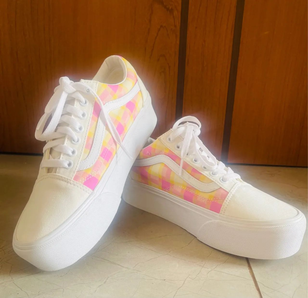 VANS OFF THE WALL Original - Xadrez Colorido - Foto 3