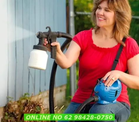 Pistola Pintura Pulverizadora Compressor De Tinta 650w 800ml