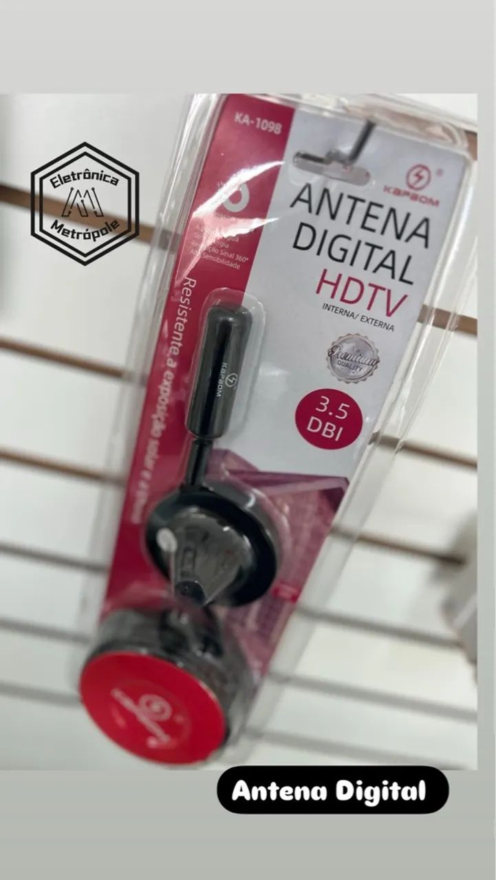 Antena Digital HDTV Interna/Externa 3.5 DBI - Karaokem