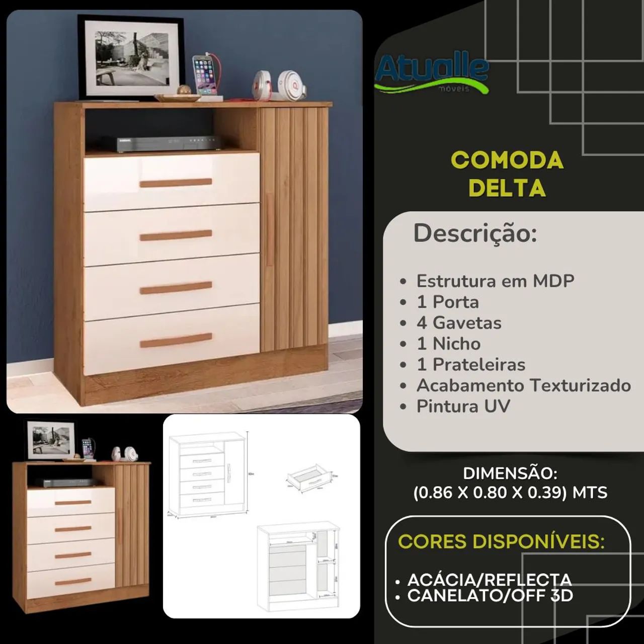Cômoda delta - Foto 4