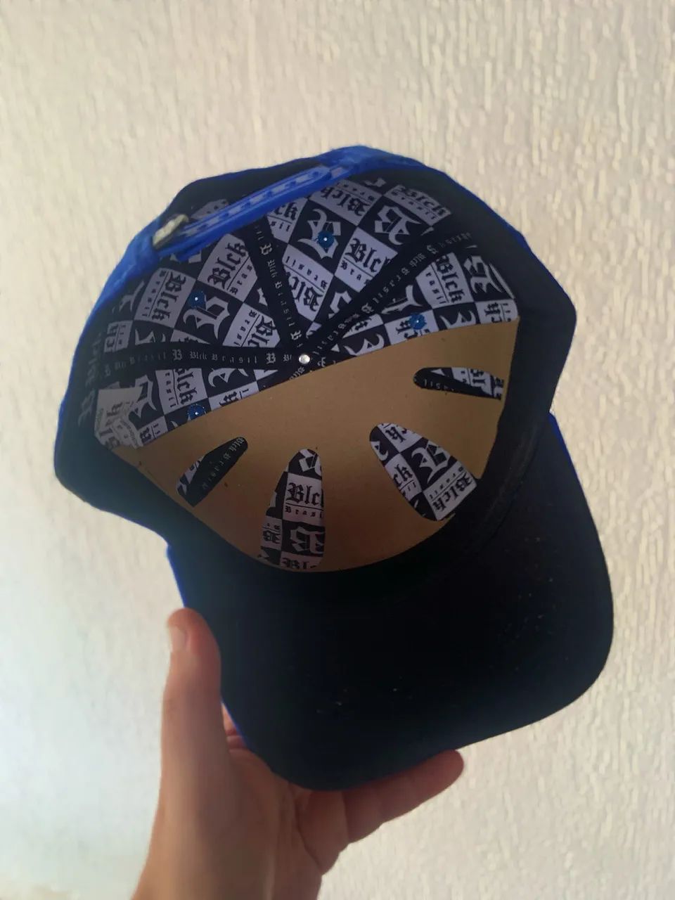 BONÉ BLCK AZUL ABA CURVADA E AJUSTÁVEL - Foto 3