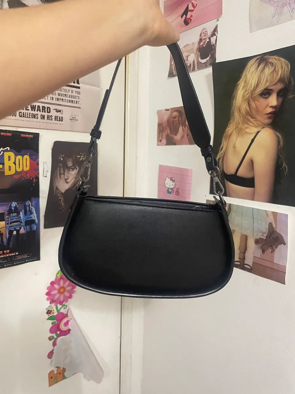 Bolsa de ombro preta Santa Lolla  - Foto 3