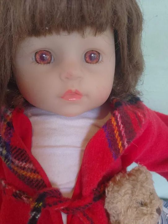 Boneca Antiga Usada Realista - Foto 3