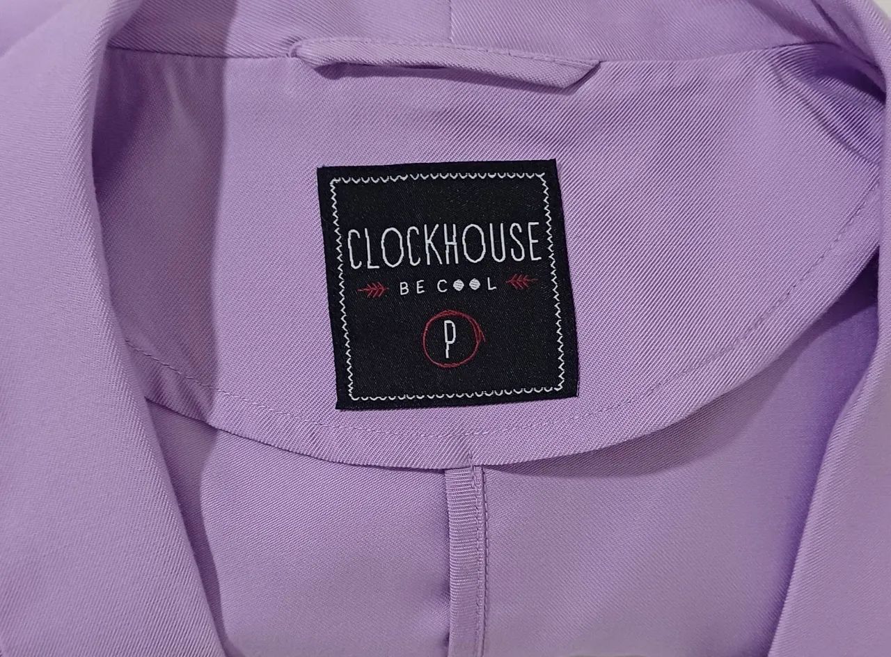 Blazer Alongado Feminino Lilás - Clockhouse C&A - Foto 5