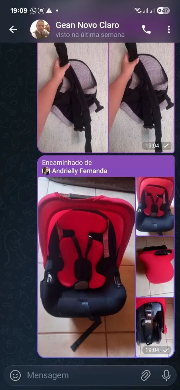 Vendo bebê conforto 