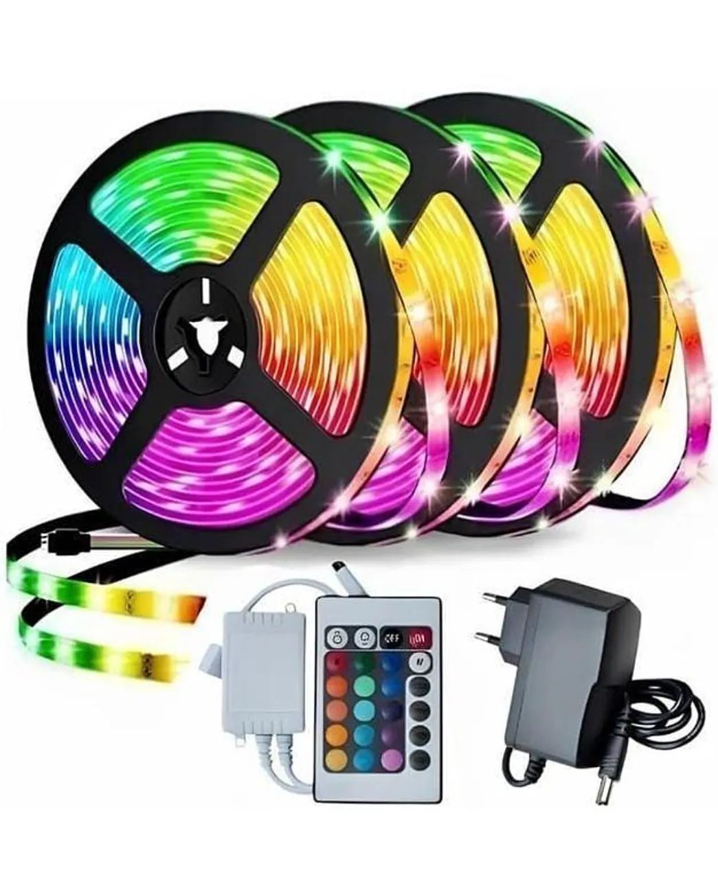 Fita Led com 5m - USB colorida - com controle - Decore seu ambiente - Foto 2