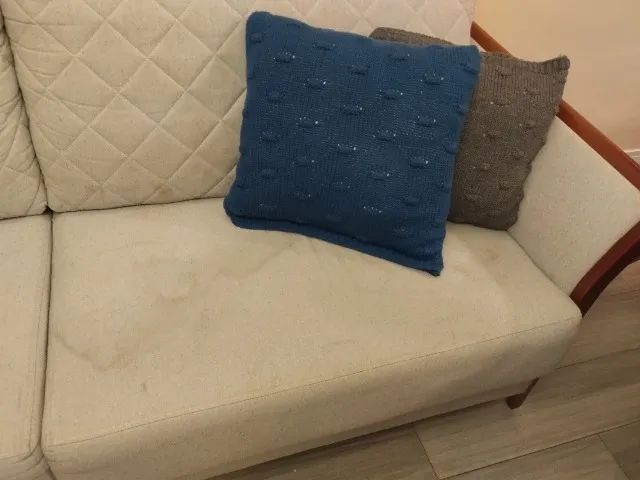 Sofá 3 lugares linho  - Foto 4