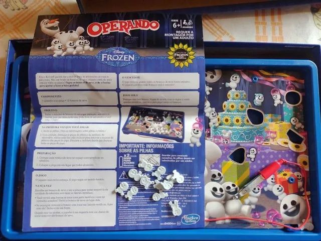 Jogo Operando Frozen Disney Brinquedo Completo da Hasbro - Foto 3
