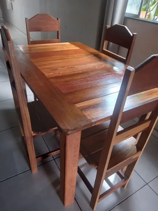 Mesa de madeira rústica - Foto 2