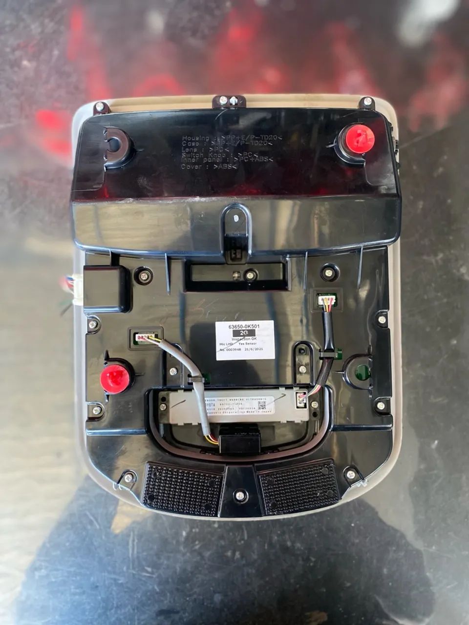 Luz De Teto Porta Óculos Toyota Hilux Sw4 2016 A 2020 Original  - Foto 2