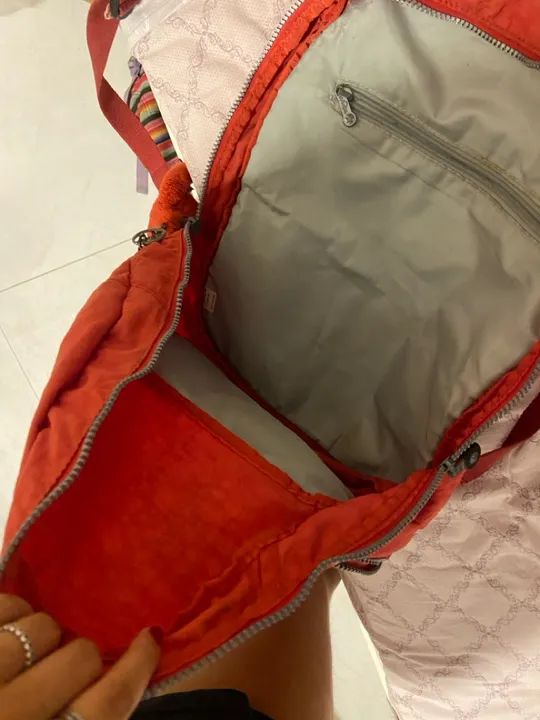 Mochila Kipling vermelha - Foto 3