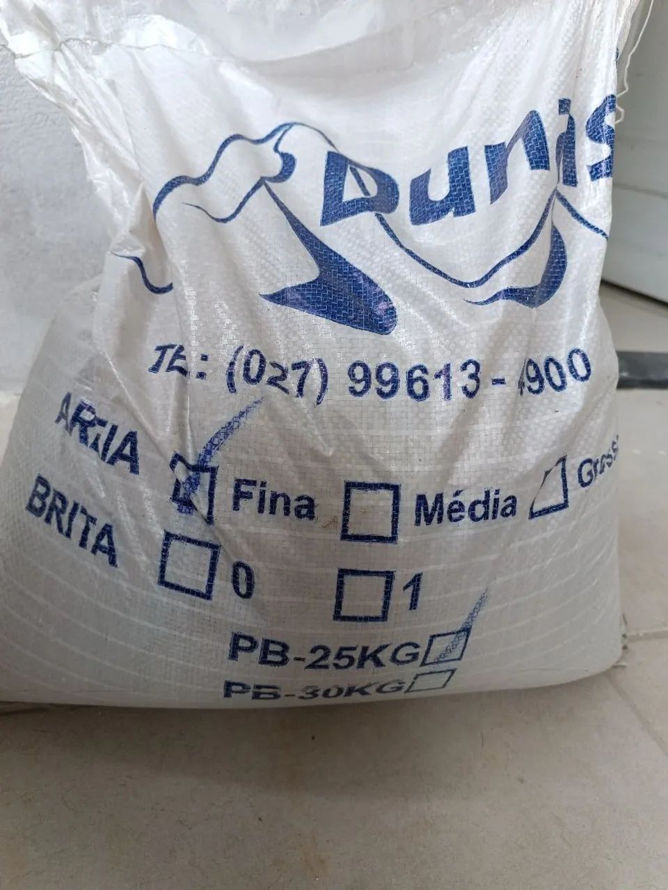 Areia para construção - PB-25KG