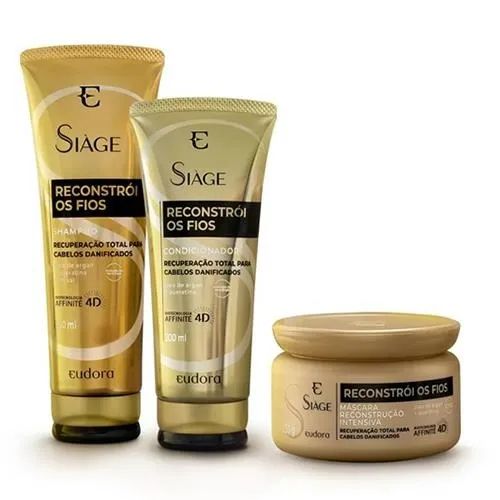 Kit Siage Reconstrói Shampoo+Condicionador+Máscara