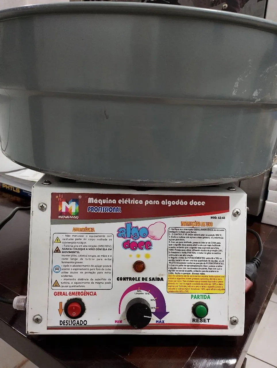 Máquina Elétrica de Algodão Doce PROFISSIONAL