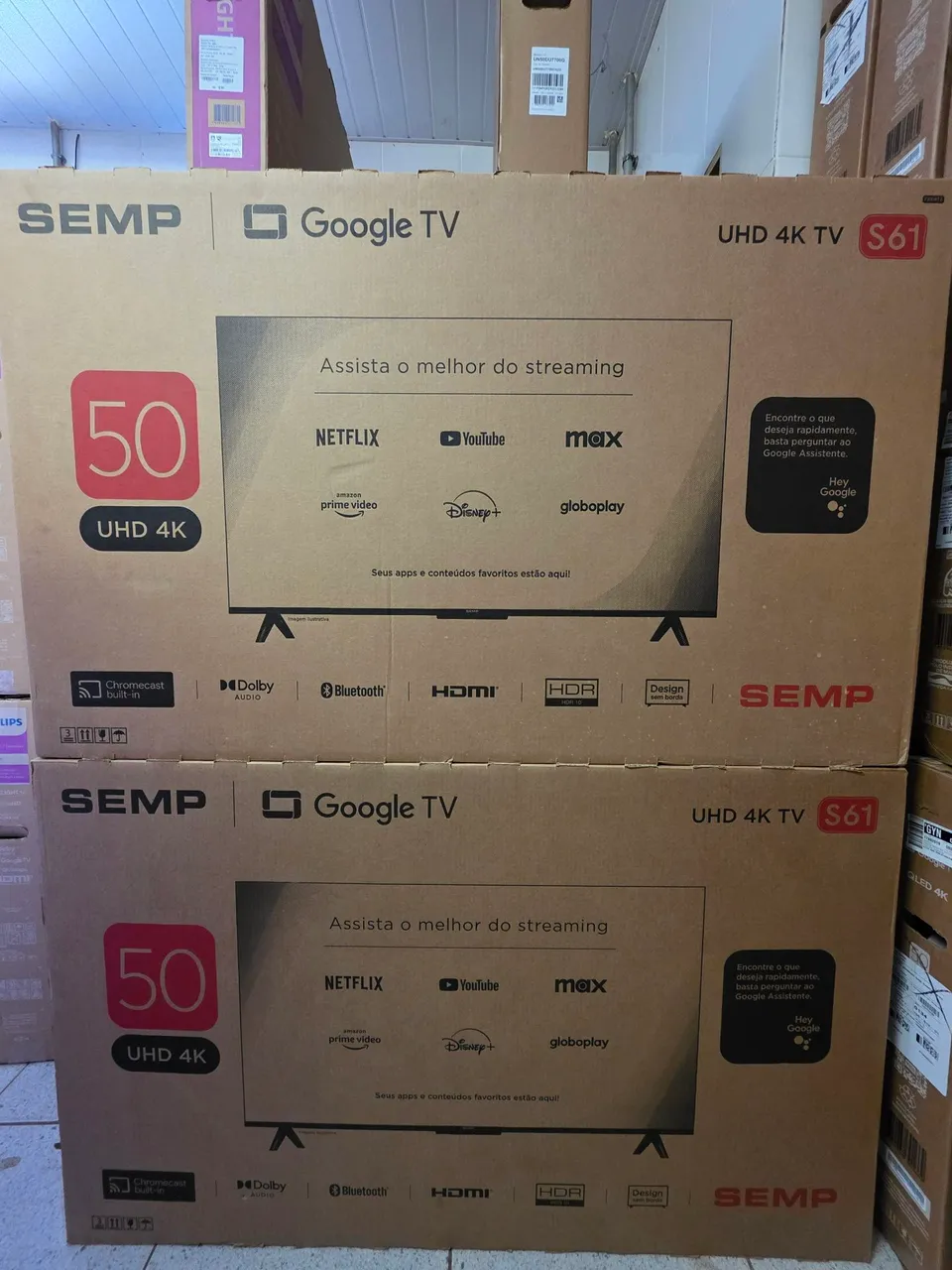 Smart TV Semp 50'' 4K UHD Google TV