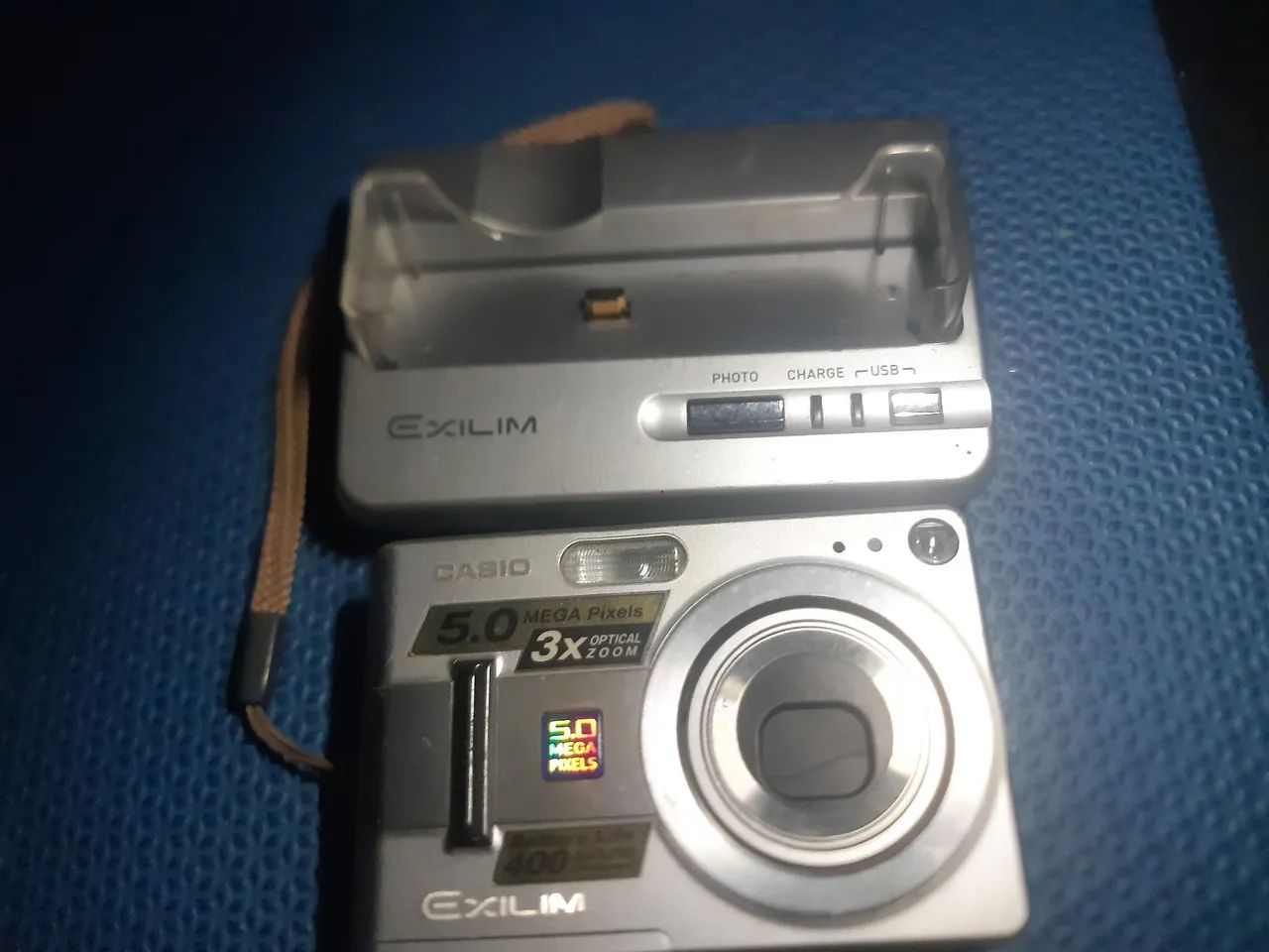 Antiga Câmera Digital Casio Exilim 5.0 Mega Pixels - Foto 5