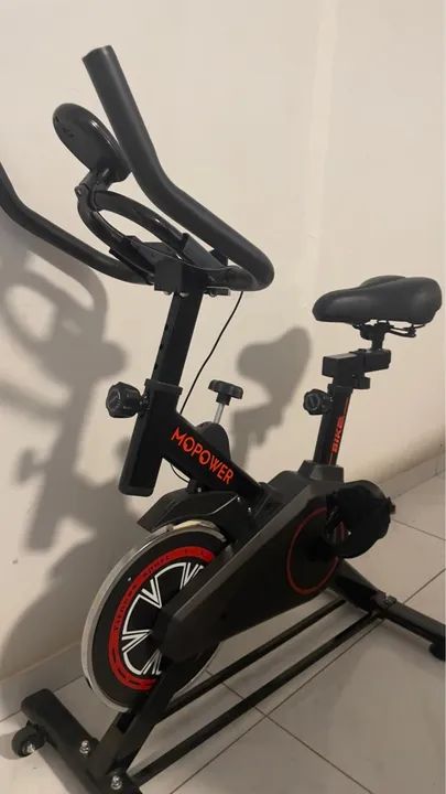 Bicicleta Spinning Premium Ergométrica Semi Profissional Bike Sport Preto - Foto 4