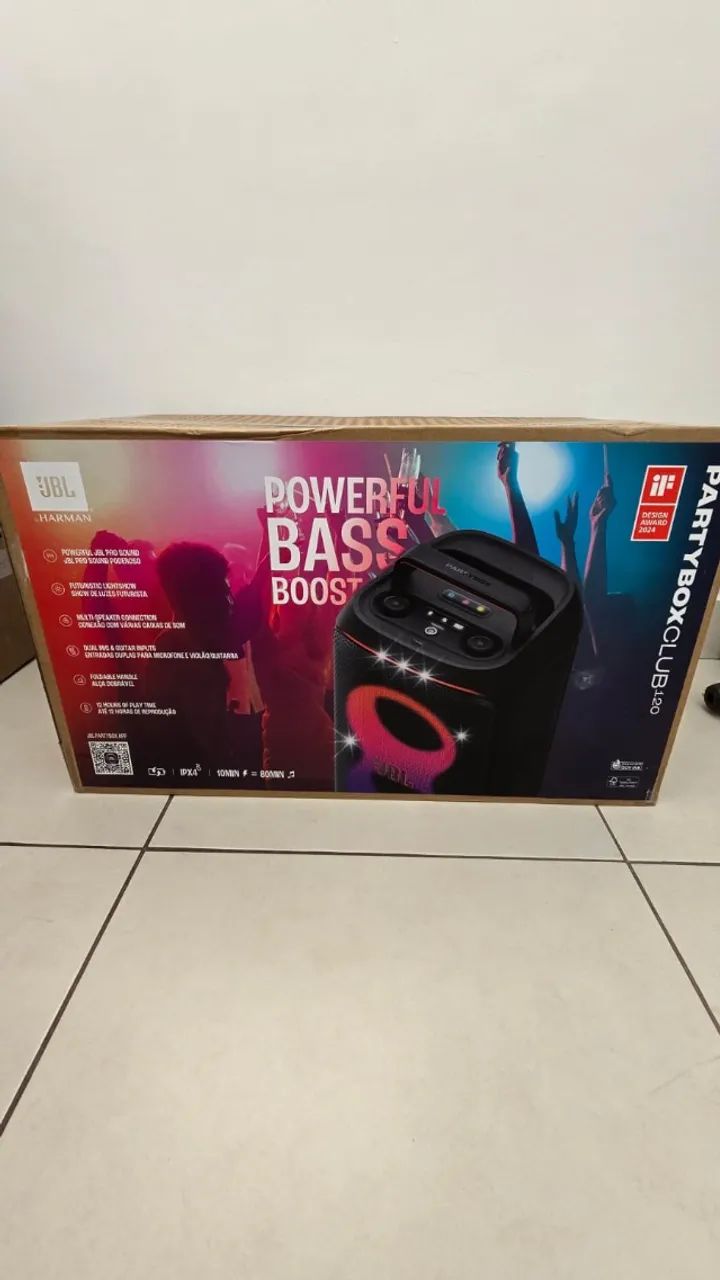 Caixa de Som JBL Partybox 120 com 160W RMS, Bluetooth 5.4 - Nova! Lacrada! - Foto 2