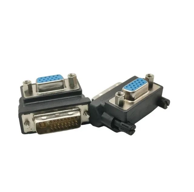 Adaptador Dvi-I 90 Graus (Dual Link) Macho Para VGA  - Foto 2