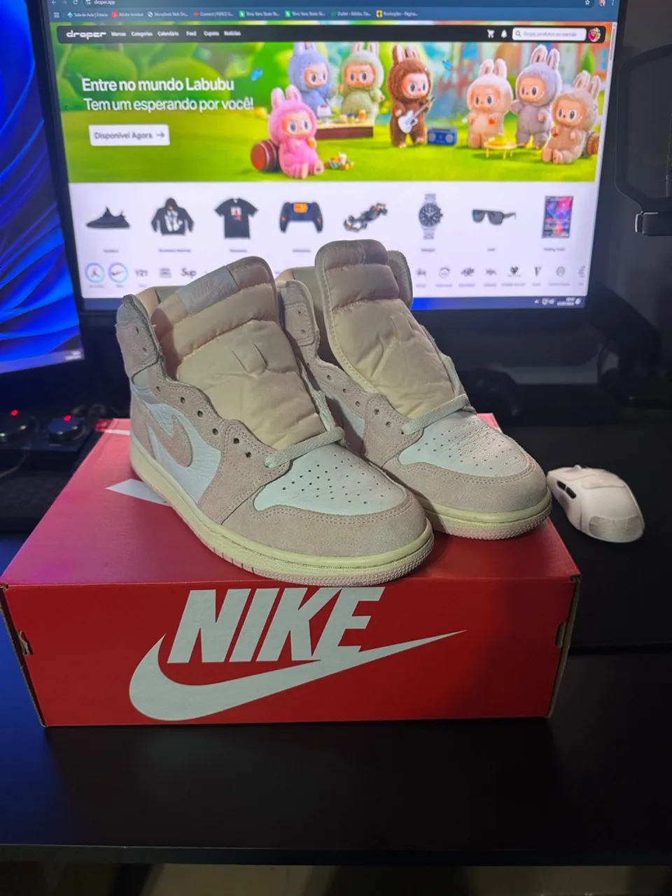 Air Jordan 1 High OG Washed Pink - 39BR