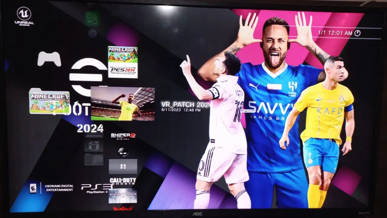 Playstation 3 Slim com 2 controles - Foto 3