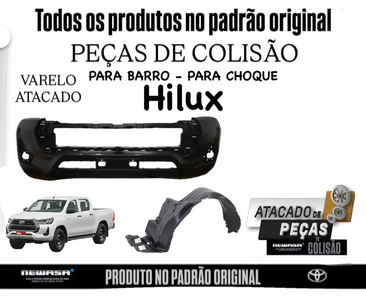Para barro / Asa de urubu dianteiro hilux SRX ( NO PADRÃO ORIGINAL )