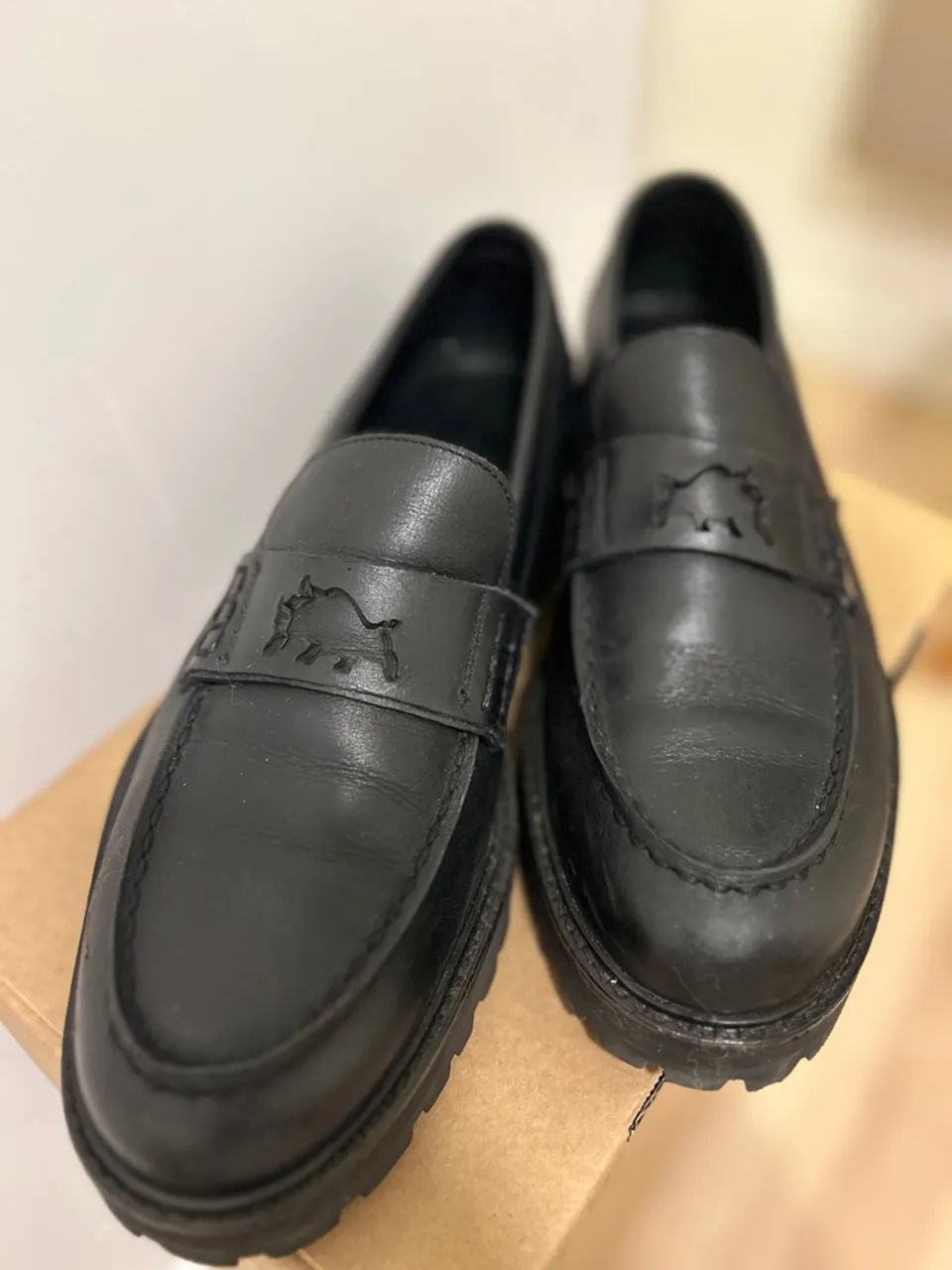 Loafer Preto Couro - Barcelona Design 41  - Foto 2