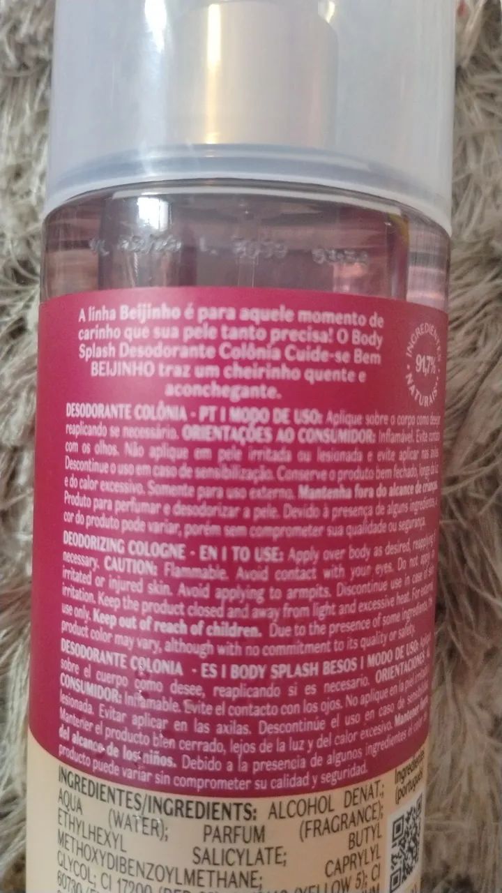 Body Splash Colônia Beijinho Kiss O Boticário - Foto 3