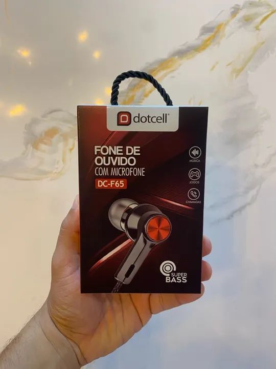Fone de Ouvido com Microfone Dotcell DC-F65 - Super Bass