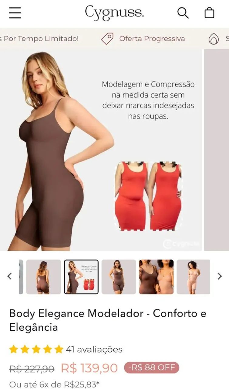Body Elegance Modelador Conforto e Elegância - Foto 2