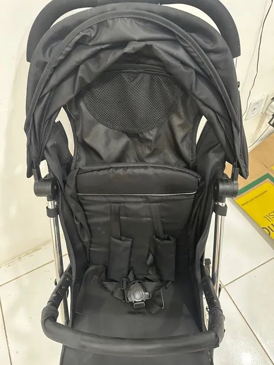 Carrinho Zap Black Bebê Conforto E Base - Burigotto  - Foto 5