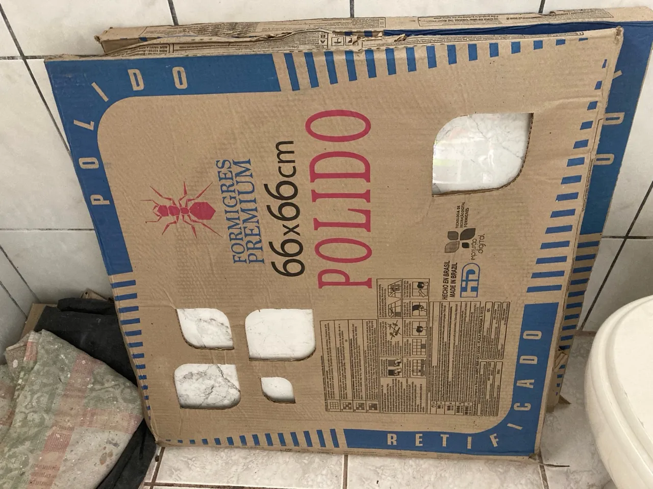 Piso polido 66X66 2 caixas