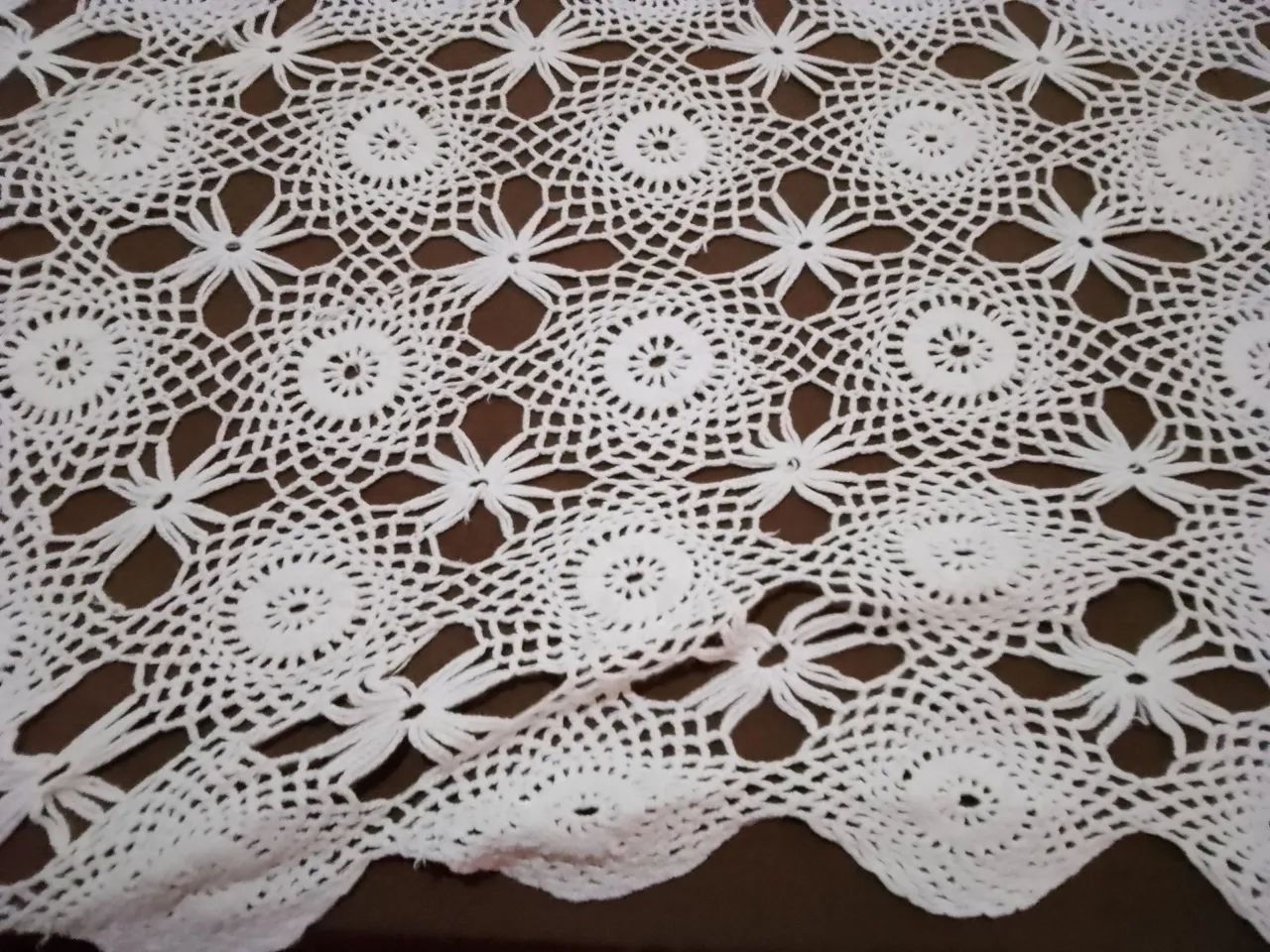 Colcha Cama em Crochê - Branco solteiro - Foto 2