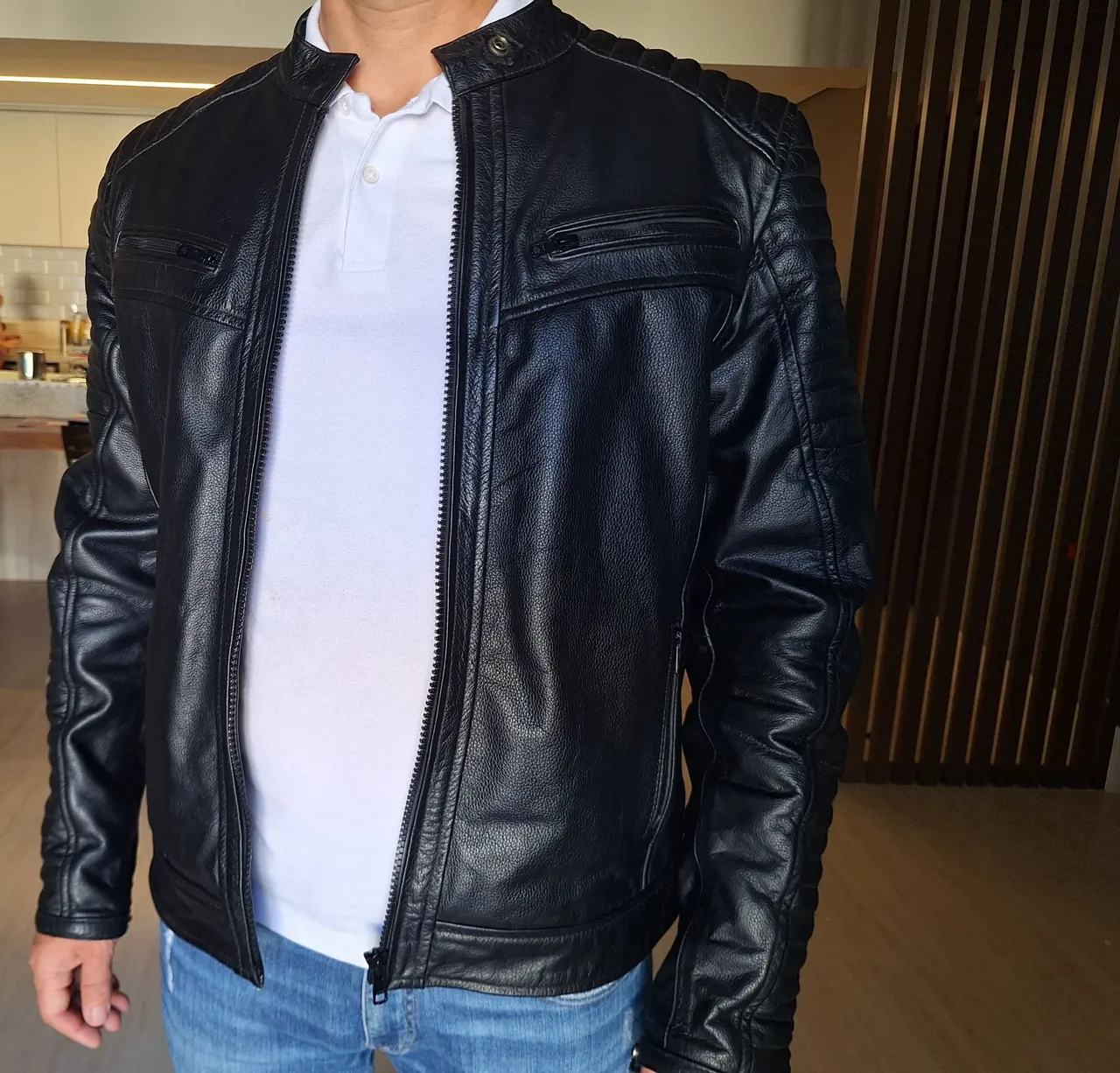 Jaqueta de Couro Masculina