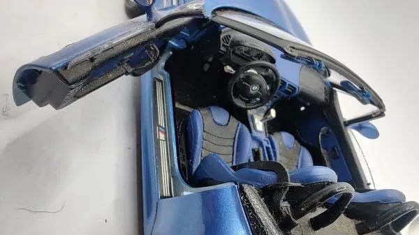 Miniatura Bmw M Roadster 1996 Bburago 1/18 Azul - Foto 6